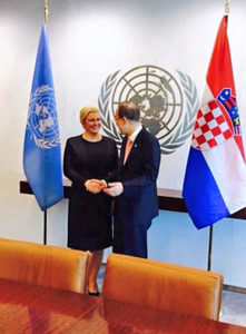 Dan ena: Predsjednica RH u UN-u istaknula pionirsku ulogu M. J. Zagorke