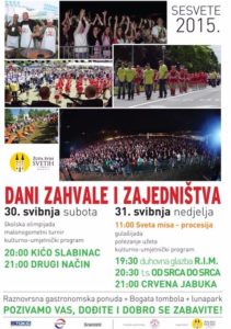 Dani zahvale i zajedništva - Sesvete