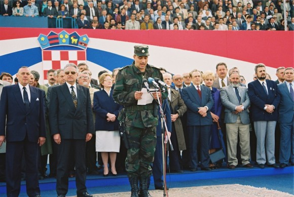 28 svibnja 1991 stadion NK Zagreb prva smotra hrvatskih oružanih