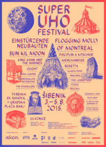 Zagreb, 29.6.2015 - Drugo izdanje SuperUho Festivala odrat æe se od 3. do 5. kolovoza na velebnoj ibenskoj tvrðavi Sv. Mihovil i gradskoj plai Banj, gdje æe nastupiti vie od 20 izvoðaèa meðu kojima se kao 'glavna' festivalska imena istièu Einstürzende Neubauten, Flogging Molly, Sun Kil Moon i Of Montreal, a festival je objavio je i novi unikatni vizual koji su osmislili i izradili poznati akademski slikar Miron Miliæ i dizajner Andro Giunio.  foto HINA/ SuperUho/ i