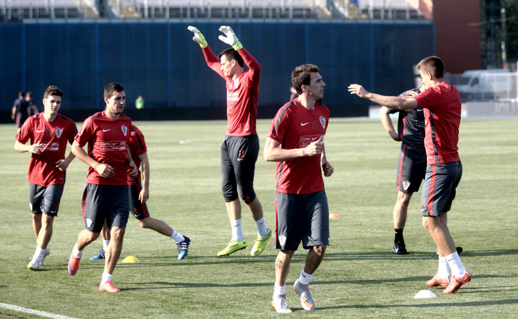 Trening hrvatske nogometne reprezentacije 3.6.2015.