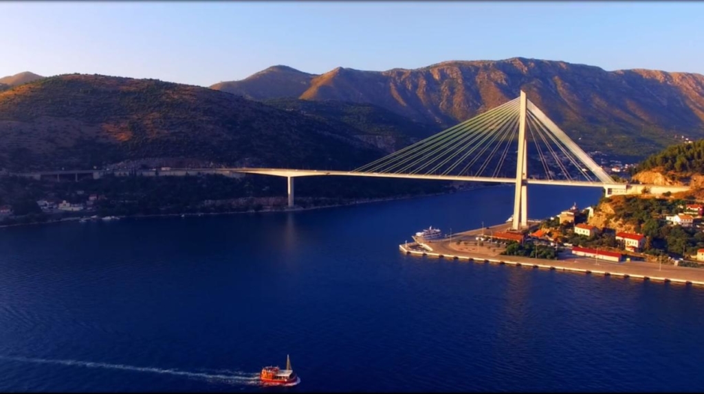 Snimka zaslona Most dr. Franje Tuđmana Dubrovnik