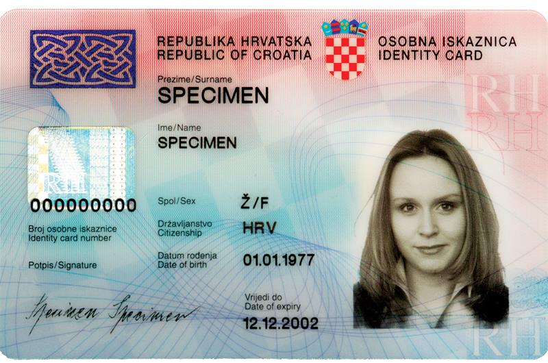 osobna karta Pravo na hrvatsku osobnu iskaznicu imaju svi hrvatski državljani  osobna karta
