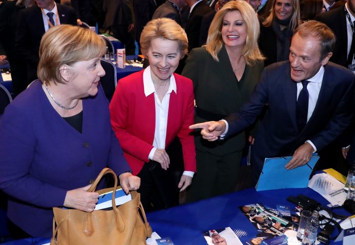 (FOTO, VIDEO) Kongres EPP-a u Zagrebu: Tusk novi predsjednik, govorile Merkel, von der Leyen, Grabar-Kitarović… HN20191120355893-696x480