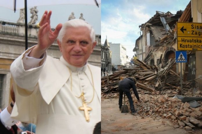 papa emeritus Benedikt XVI. potres