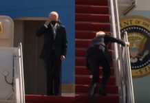 Pao tri puta: Pogledajte kako se Biden penjao u Air Force One