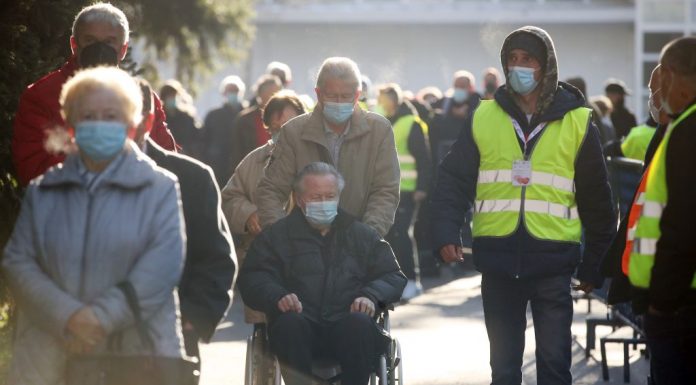 cijepljenja gradana cijepivom protiv koronavirusa (COVID-19) na Zagrebackom velesajmu