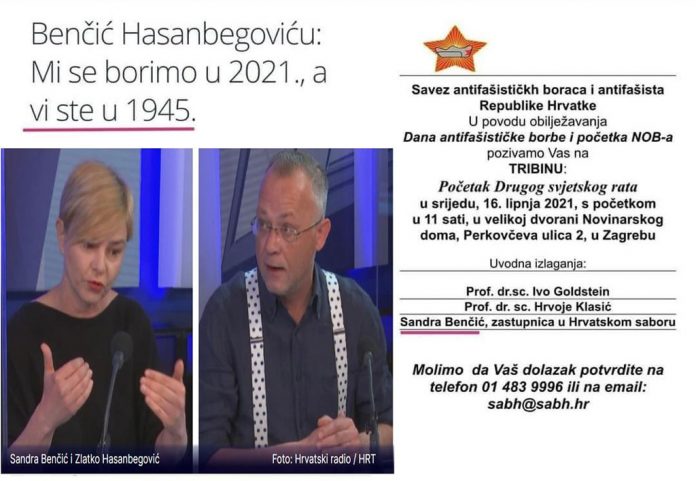 Benčić predaje za Savez antifašista