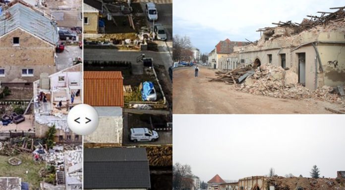 tornado češka potresom razorena Banovinu