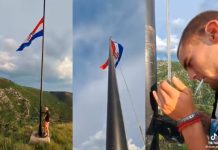 Dvojica mladića kod Knina s jarbola skinula hrvatsku zastavu uz pokazivanje tri prsta; ubrzo su uhićeni, ali i pušteni